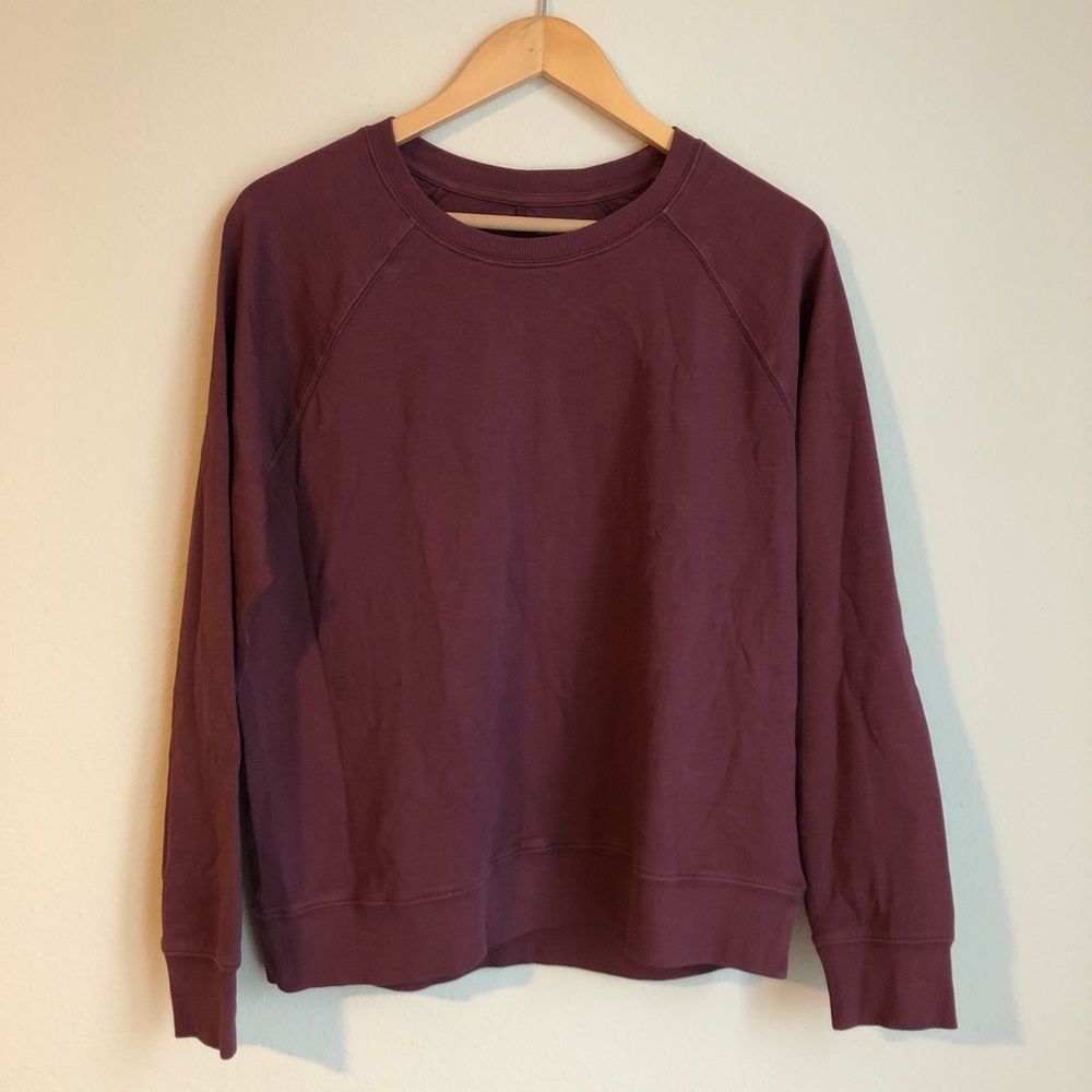 Athleta Sundown Sweatshirt Antique Burgundy